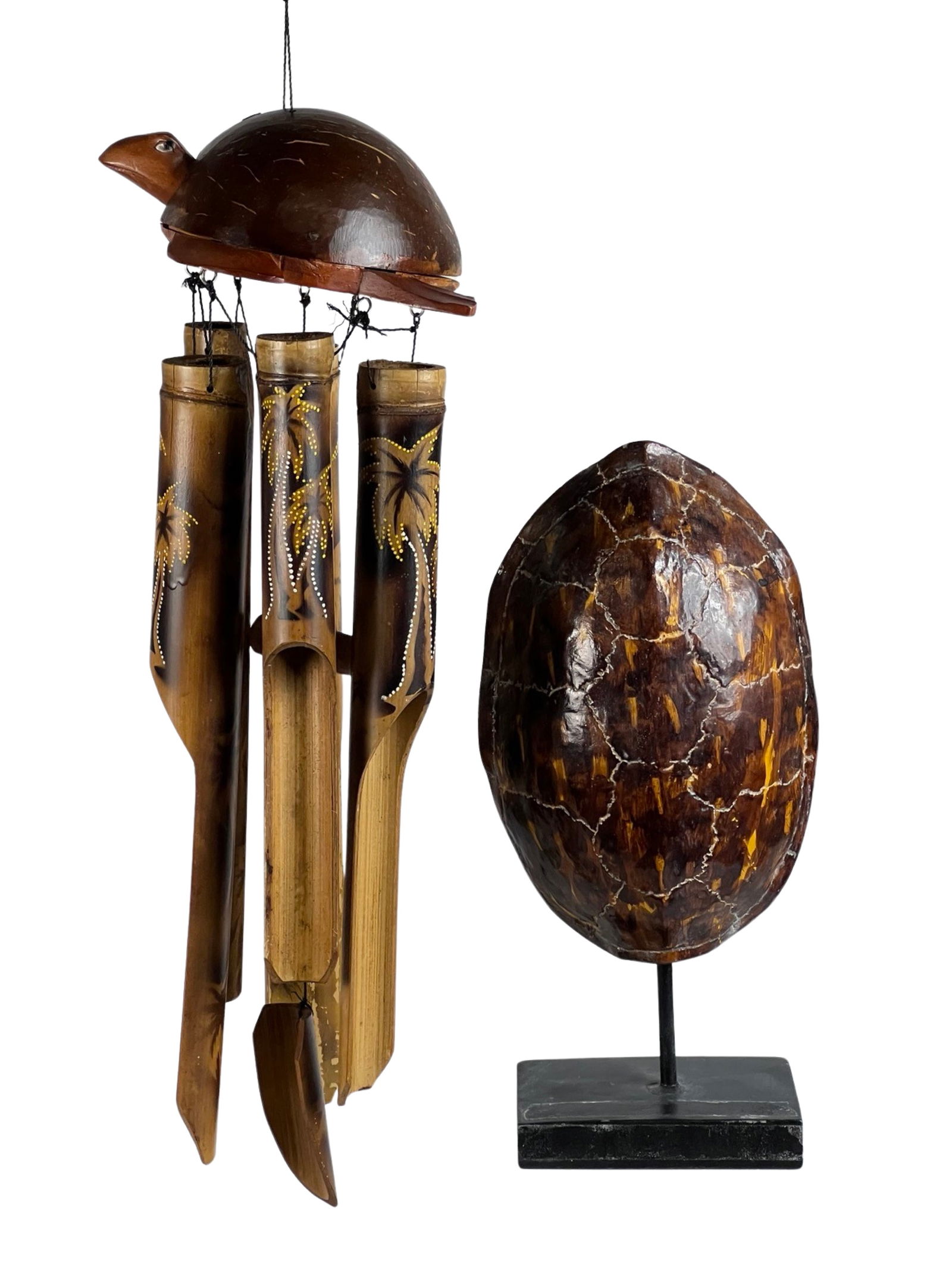 Turtle Wind Chime & Tortoise Shell Sculpture (1 of 3)