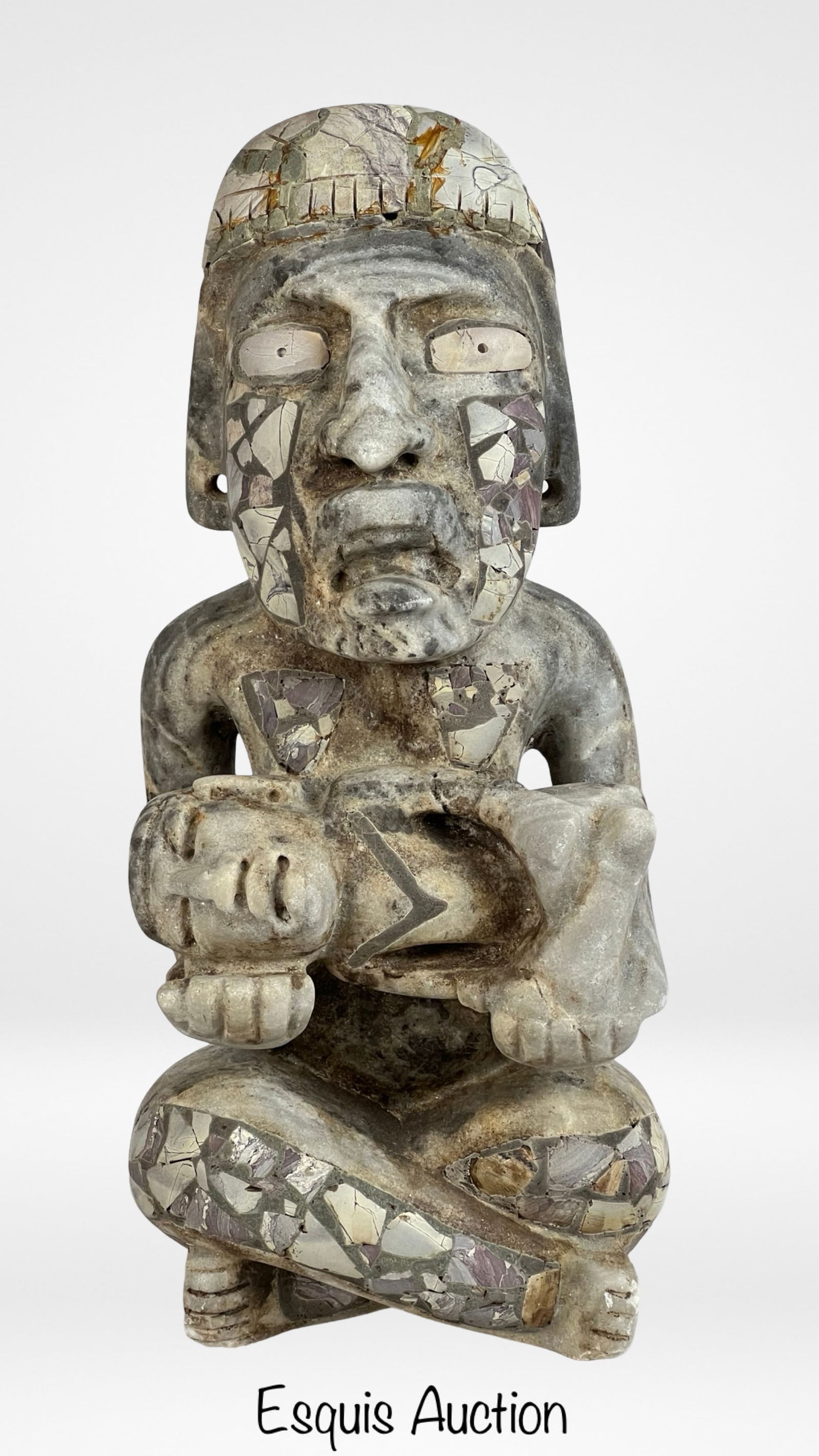 Mayan or Aztec Stone Sculpture (1 of 4)