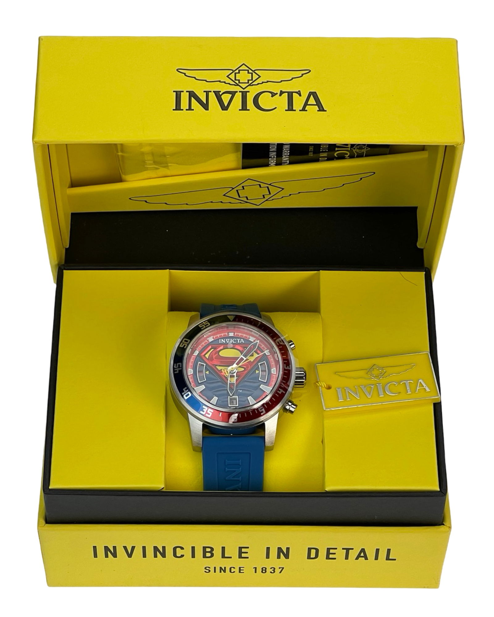 Invicta DC Comics Superman Men's Wrist Watch: Invicta DC Comics Superman Men's Watch. Mint in box.