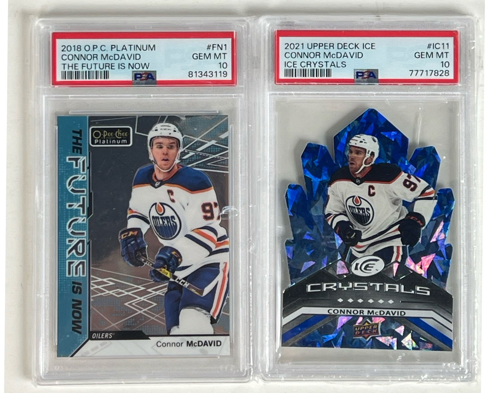 Connor McDavid PSA 10 Gem Mint  Hockey Cards (1 of 2)