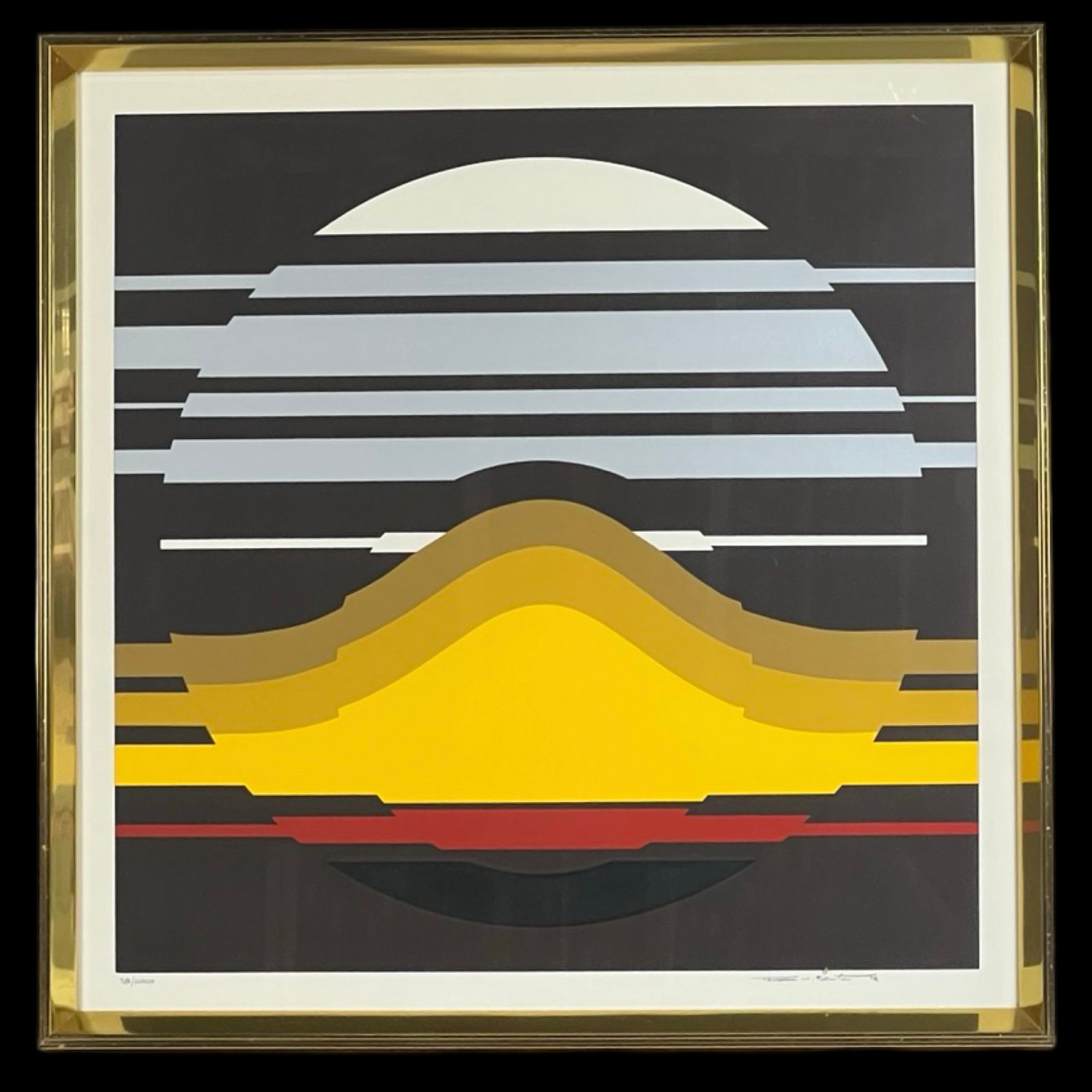 Thomas Benton "Geometric Landscape' LE Silkscreen (1 of 3)