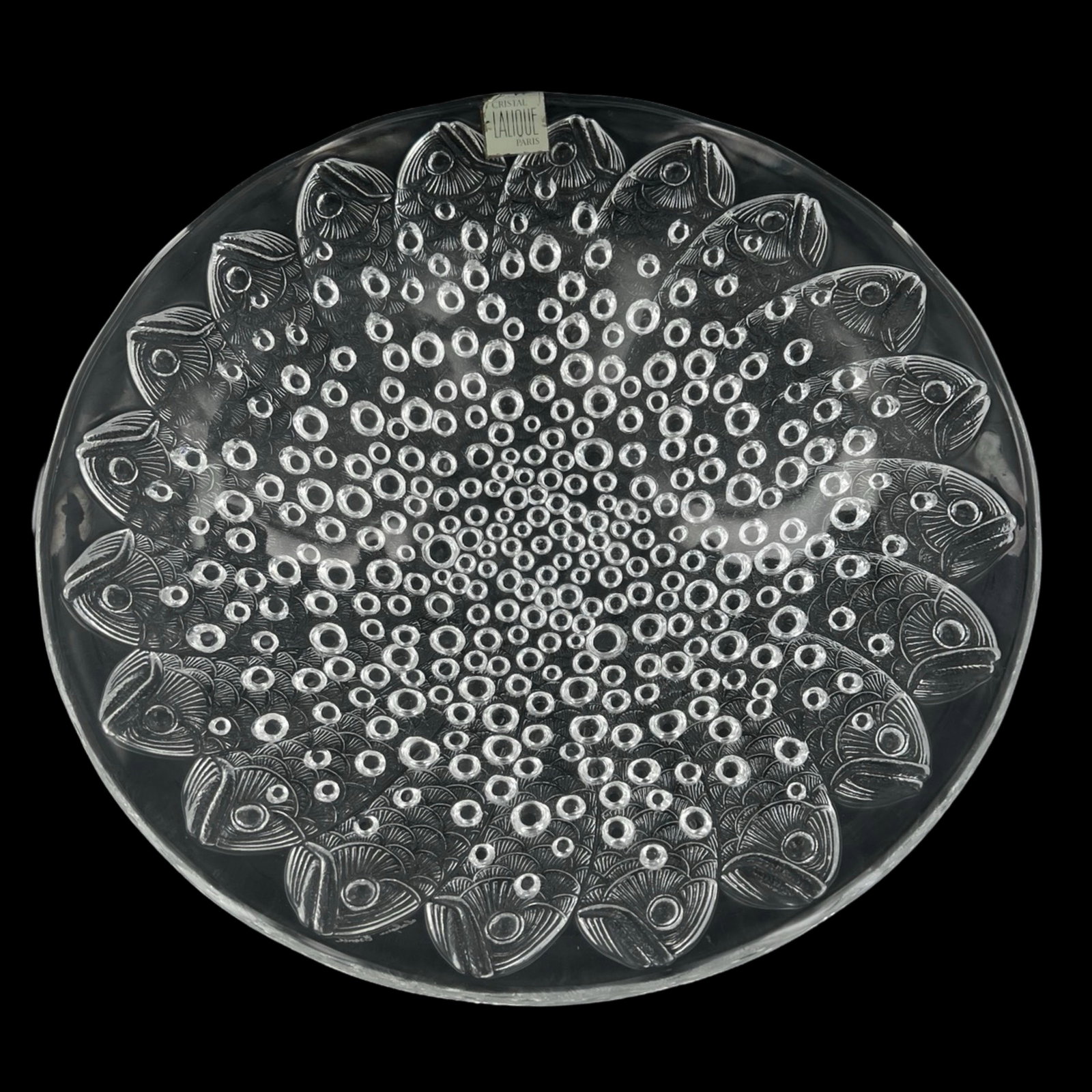 Lalique "Roscoff" Koi Fish Crystal Charger (1 of 4)