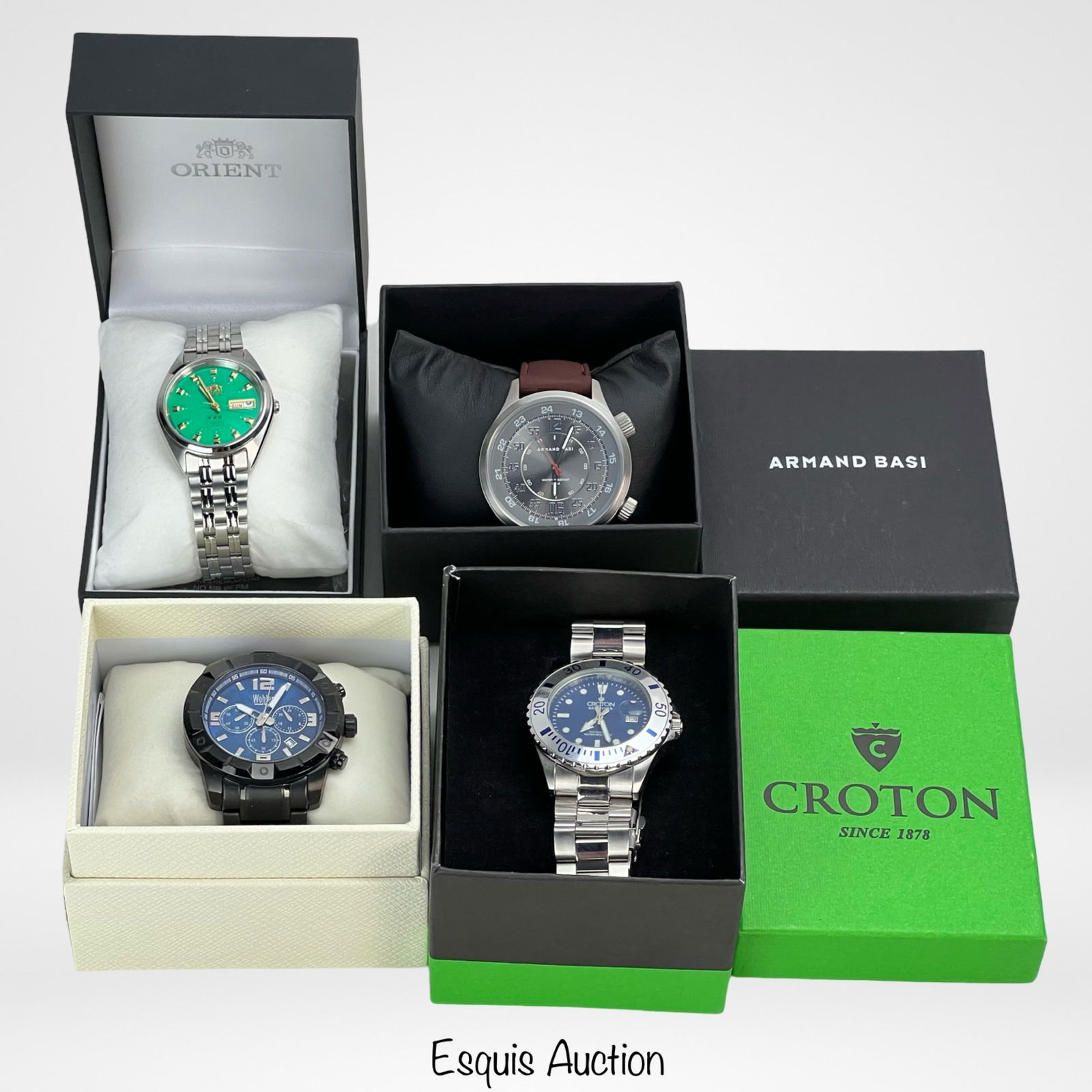 Group of Men's Wrist Watches- Croton SeaDiver, Ori (1 of 10)