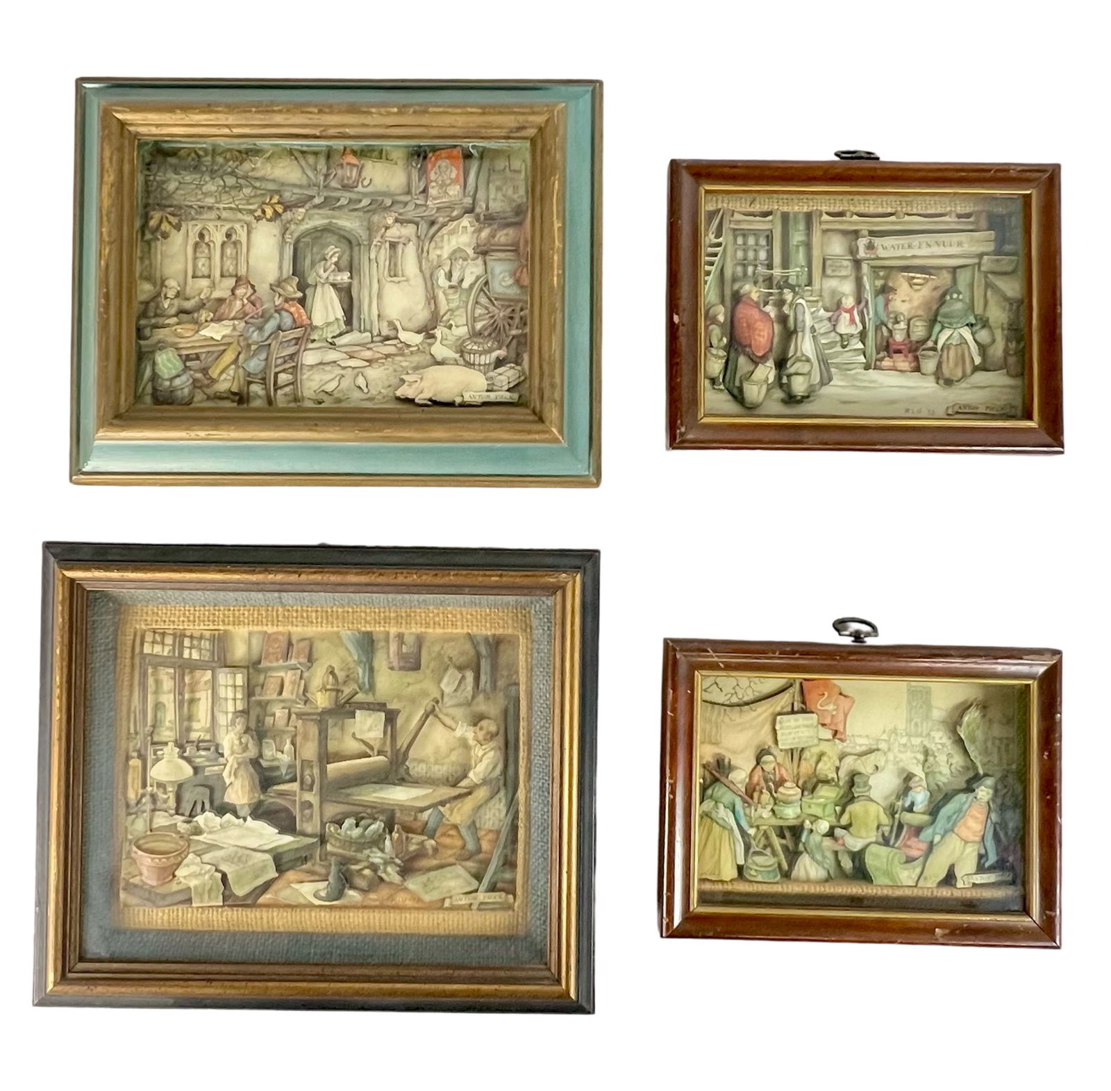 3D Shadowbox Diorama- Lot of 4: 3D Shadowbox Diorama- Lot of 4. 11,5x9,5 - 8,5x6,5