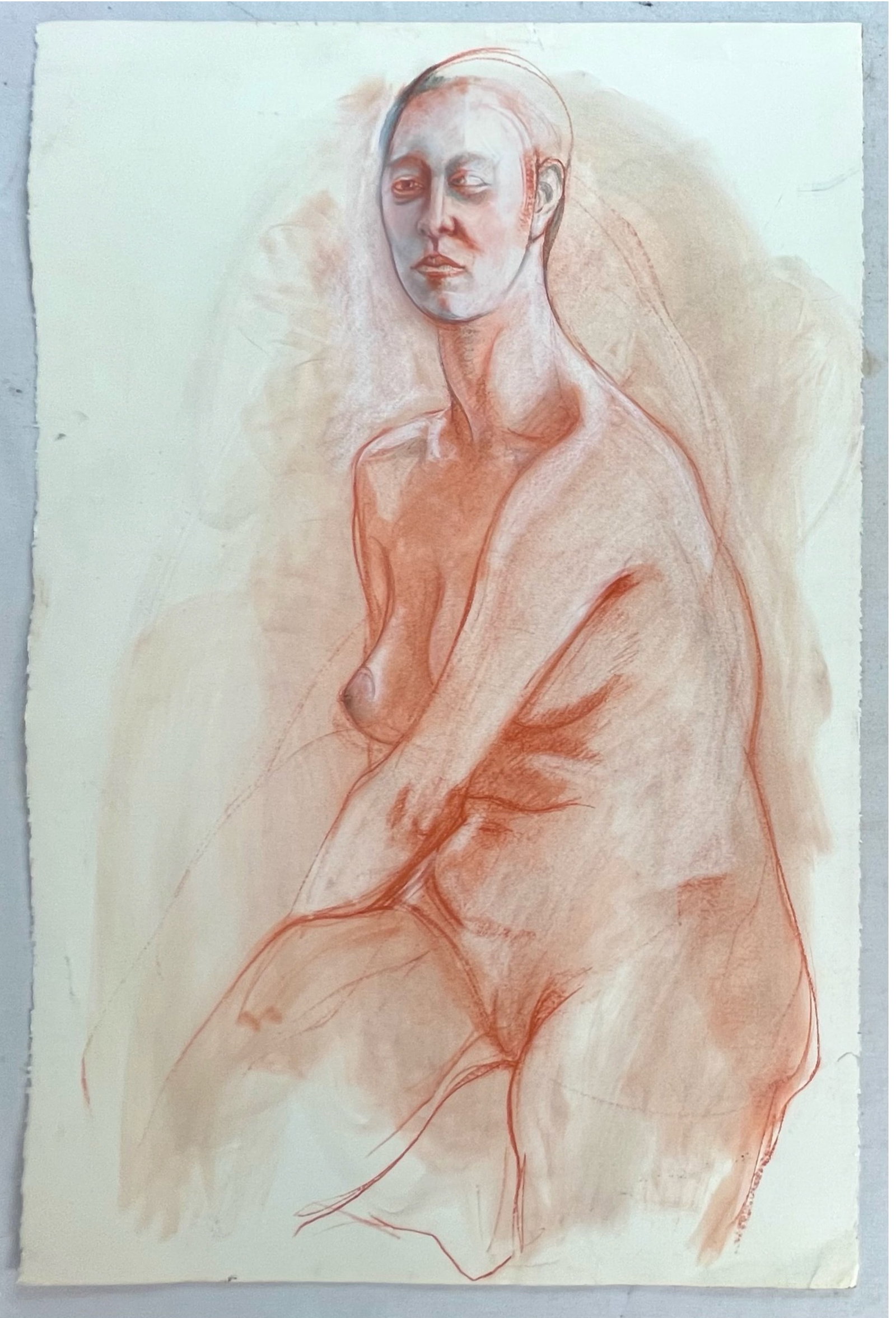 Human Body Study Pencil Sketch/ Drawing: Human Body Study Pencil Sketch/ Drawing. 40" x 26" unframed.