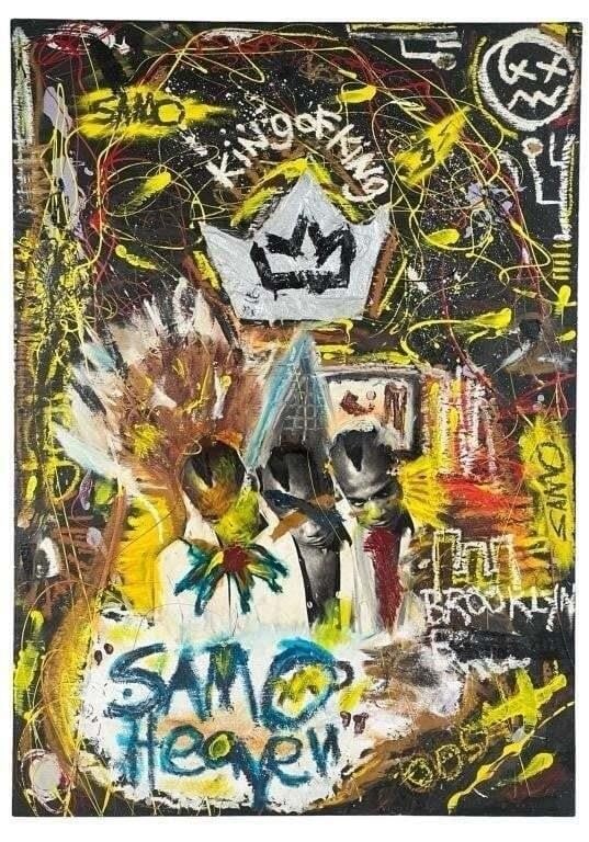 Jean-Michel Basquiat Painting in manner of (1 of 6)