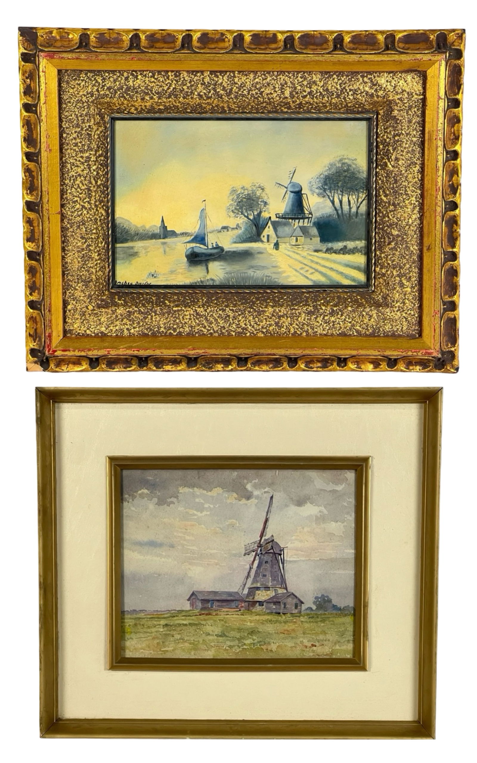 Dutch School Windmill Scenes Paintings (1 of 6)