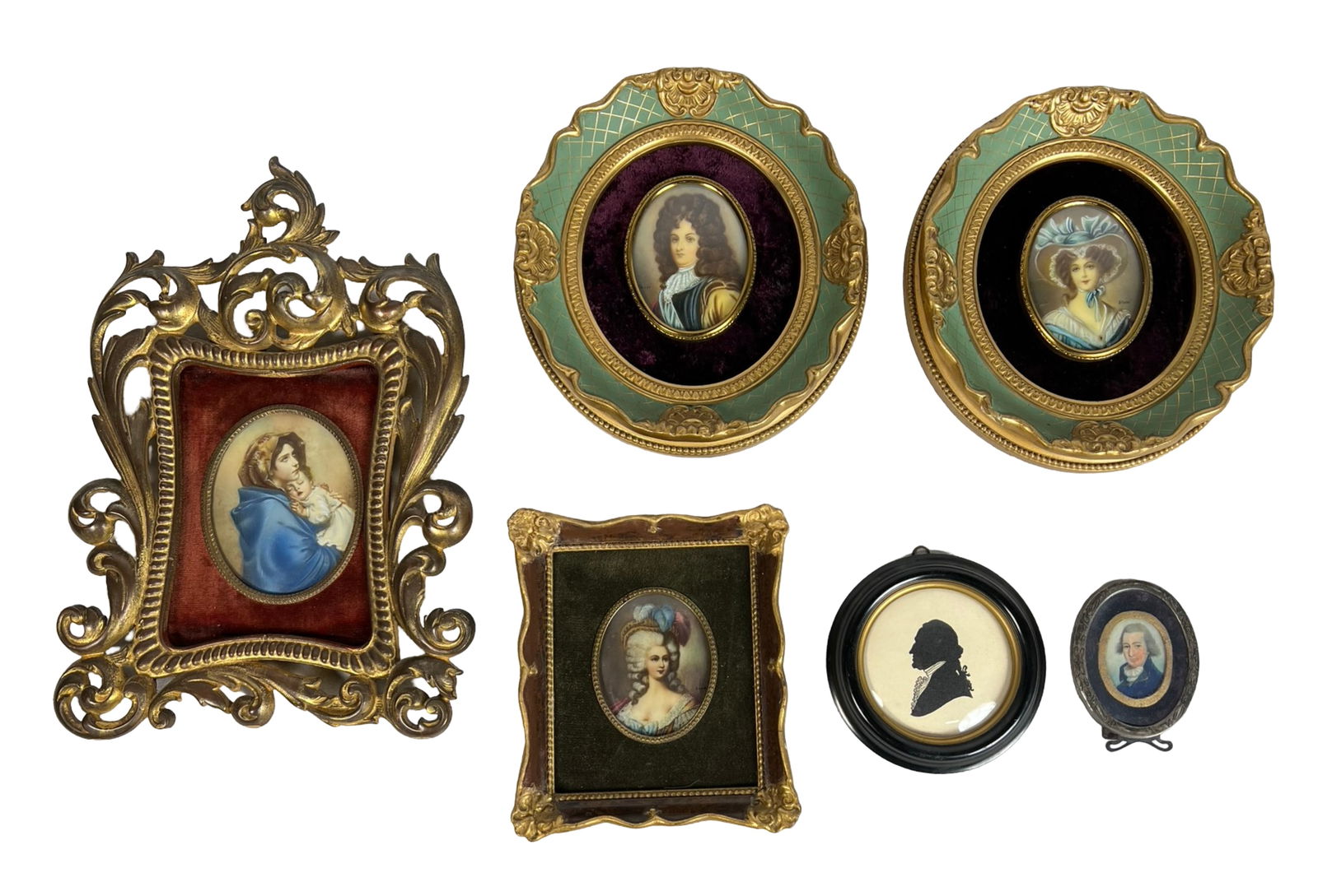 Collection of Antique Miniature Portraits (1 of 7)