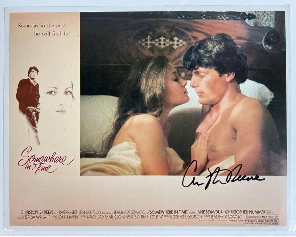 Christopher Reeve Signed Somewhere in Time Poster (1 of 3)
