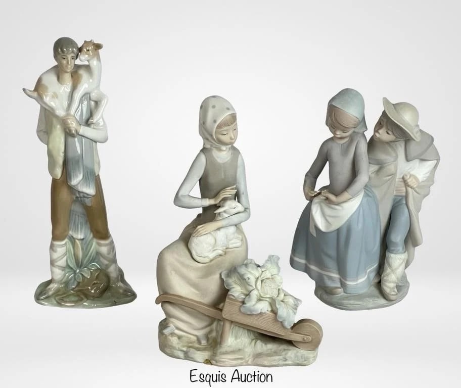 Lladro- Group of 3 Porcelain Figurines (1 of 5)