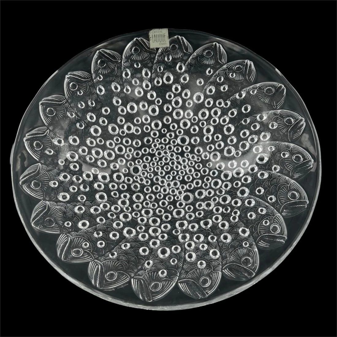 Lalique "Roscoff" Koi Fish Crystal Charger (1 of 4)