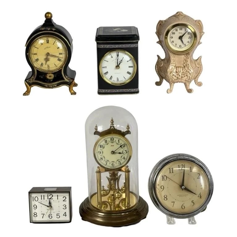 Collection of Decorative Mantel Clocks (1 of 9)