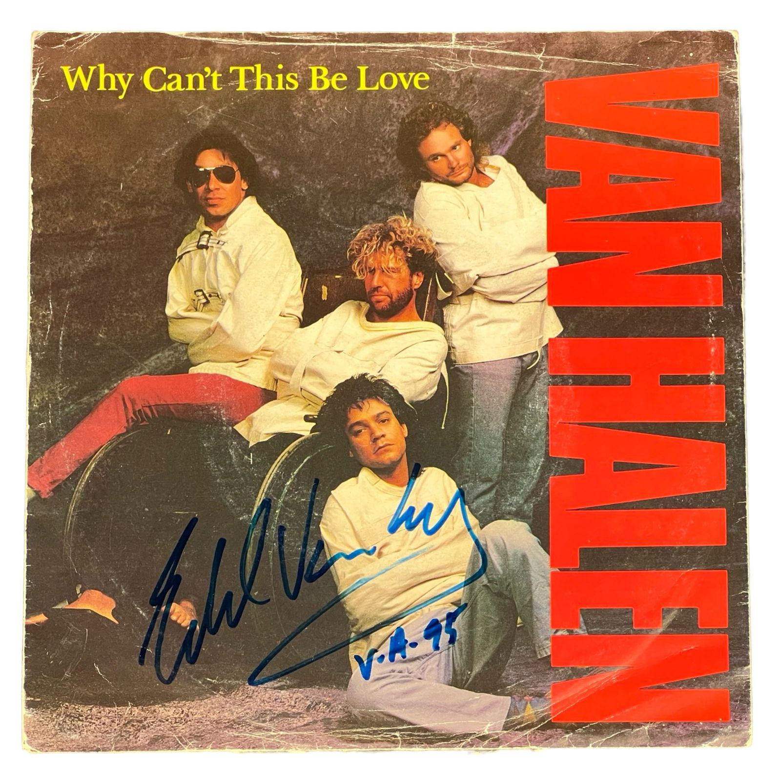 Eddie Van Halen Autographed/ Signed Album Cover (1 of 4)