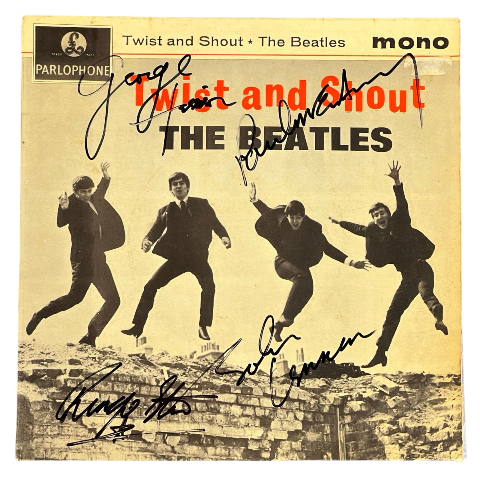 The Beatles- All 4 Members Autographed Album Cover (1 of 7)