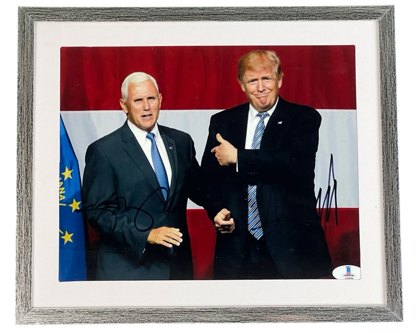Donald Trump & Mike Pence Double Signed Photo (1 of 5)