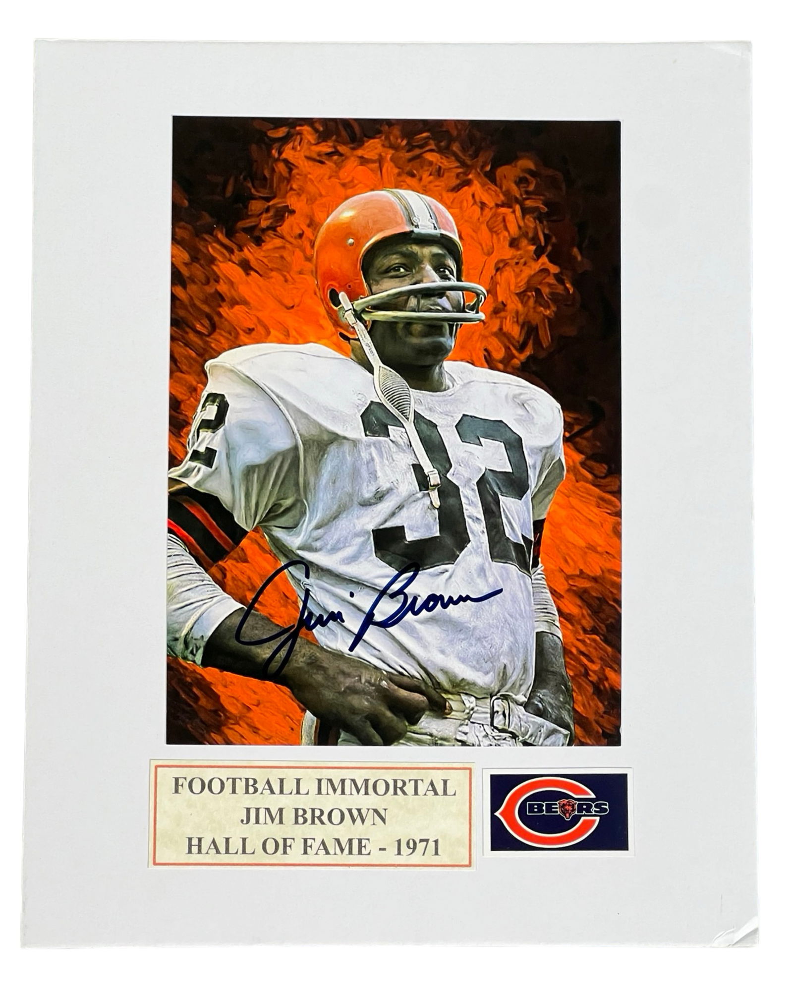 Jim Brown Autographed/  Signed Photograph (1 of 3)