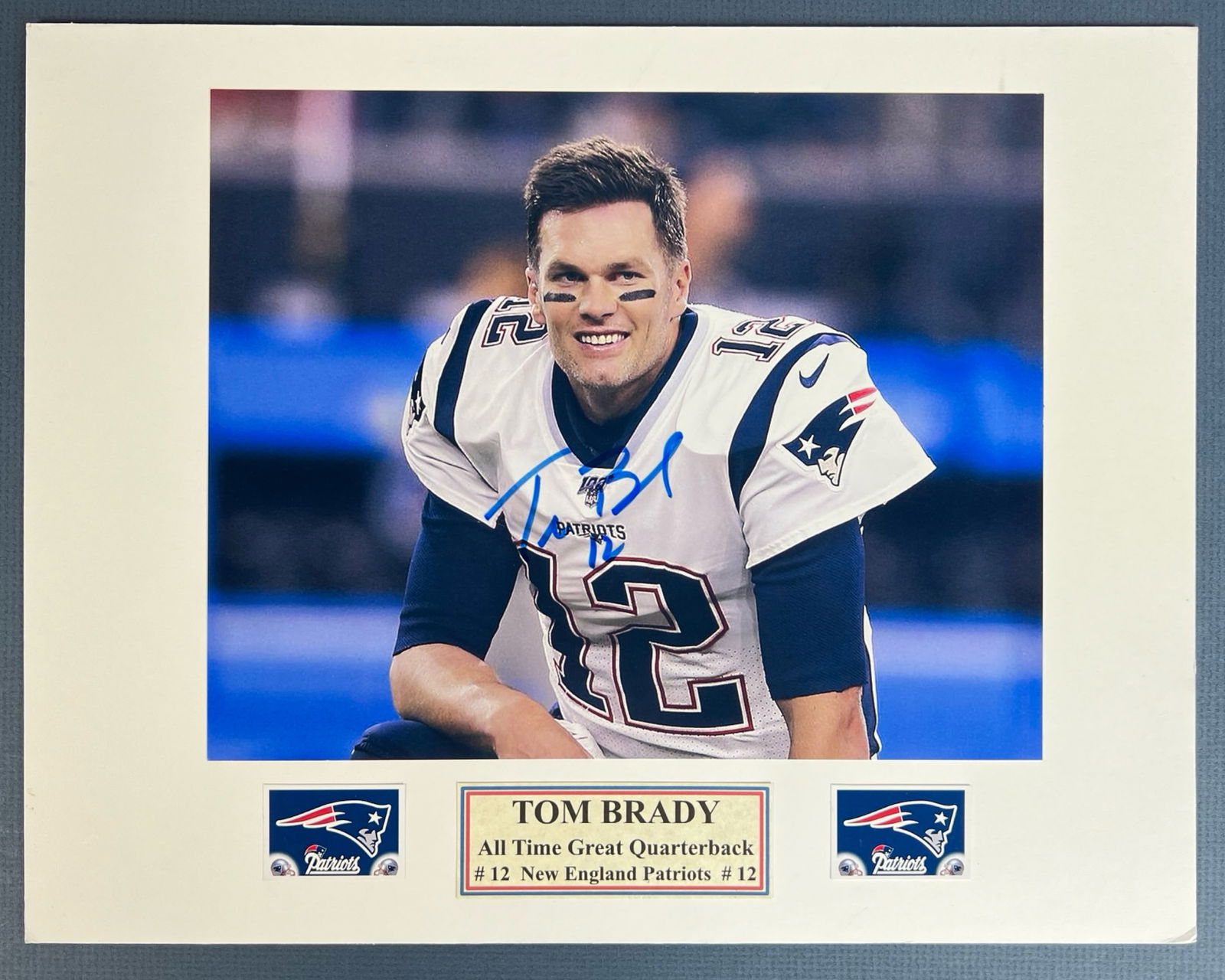 Tom Brady Autographed Football Photograph (1 of 2)
