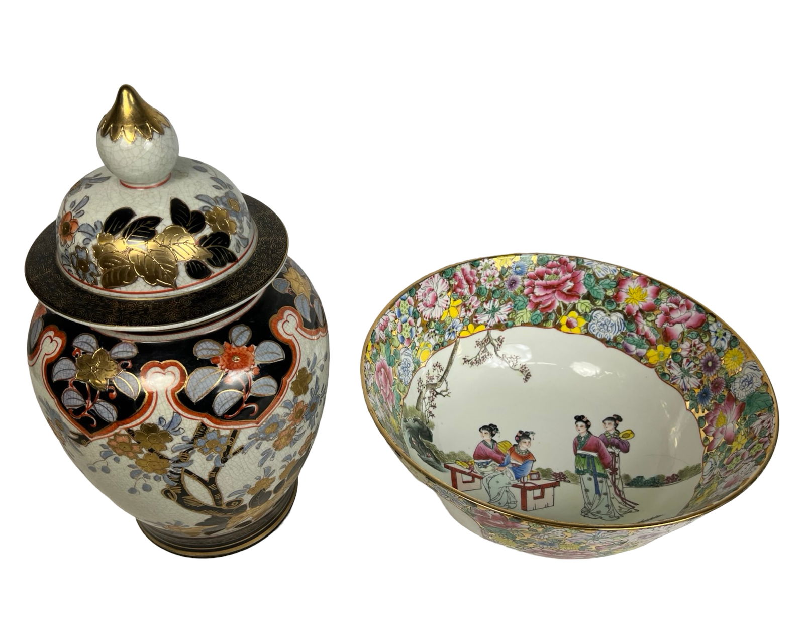 Chinese Ginger Jar and Centerpiece Bowl (1 of 7)