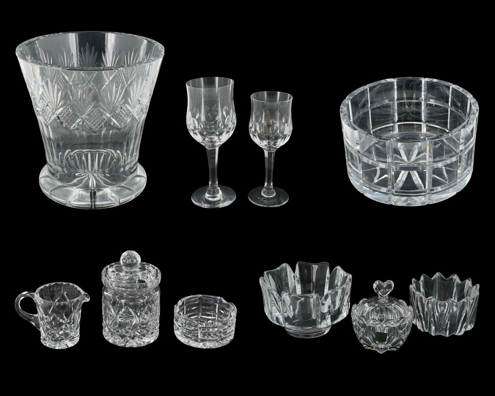 Group of Crystal Tableware- Orrefors, Waterford, K (1 of 11)