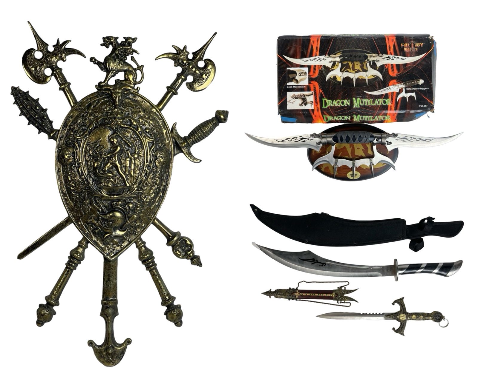 Dragon Mutilator Fantasy Sword, Knight Dagger (1 of 8)