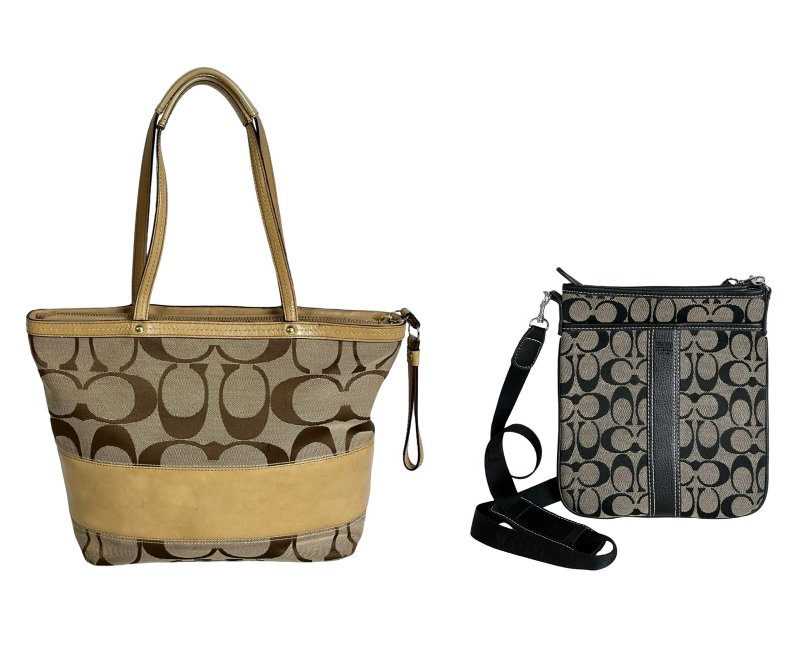 Coach Signature Tote Bag and Crossbody Bag Set (1 of 8)