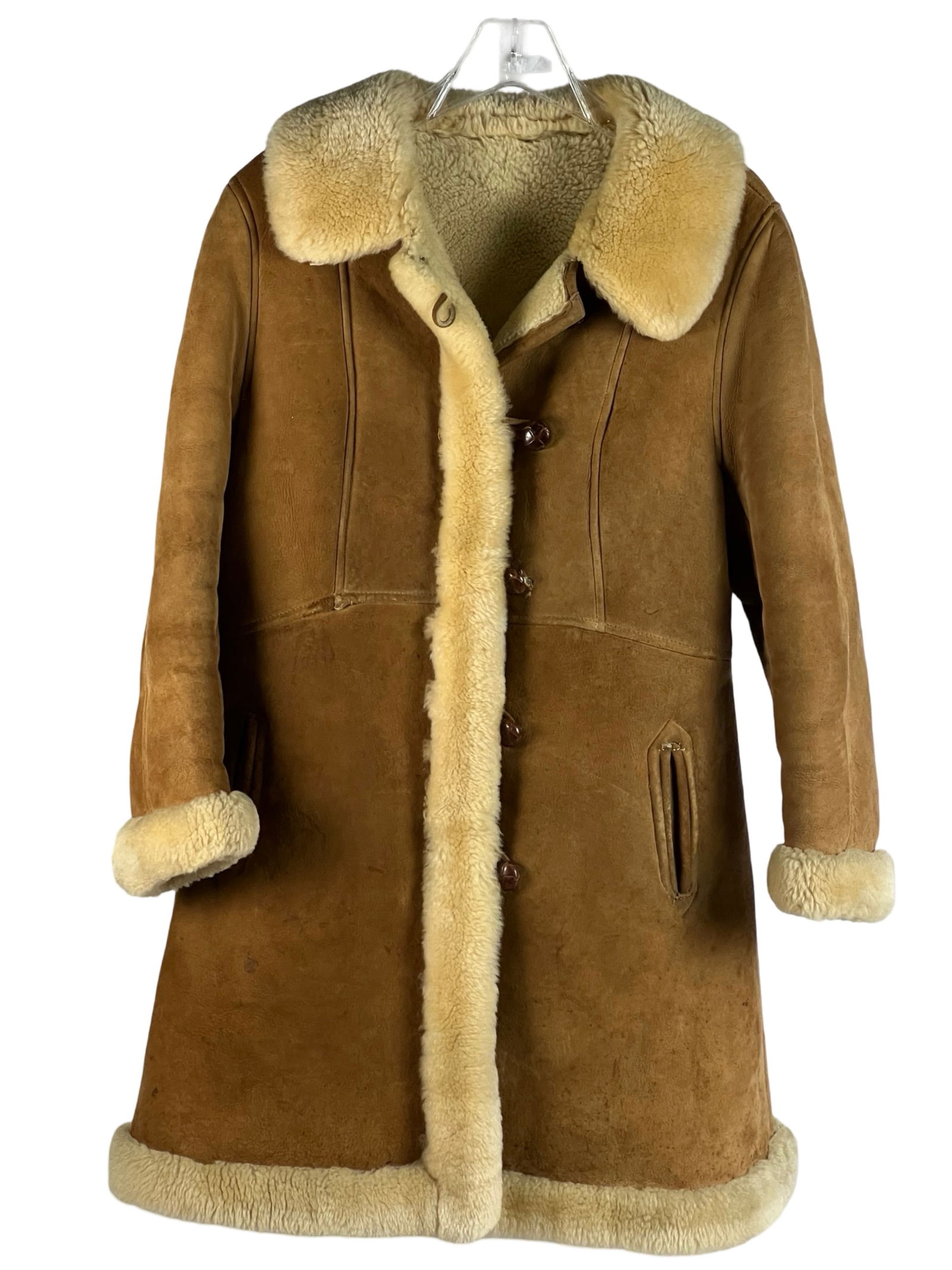 Sheepskin Shearling Lady's Coat (1 of 4)