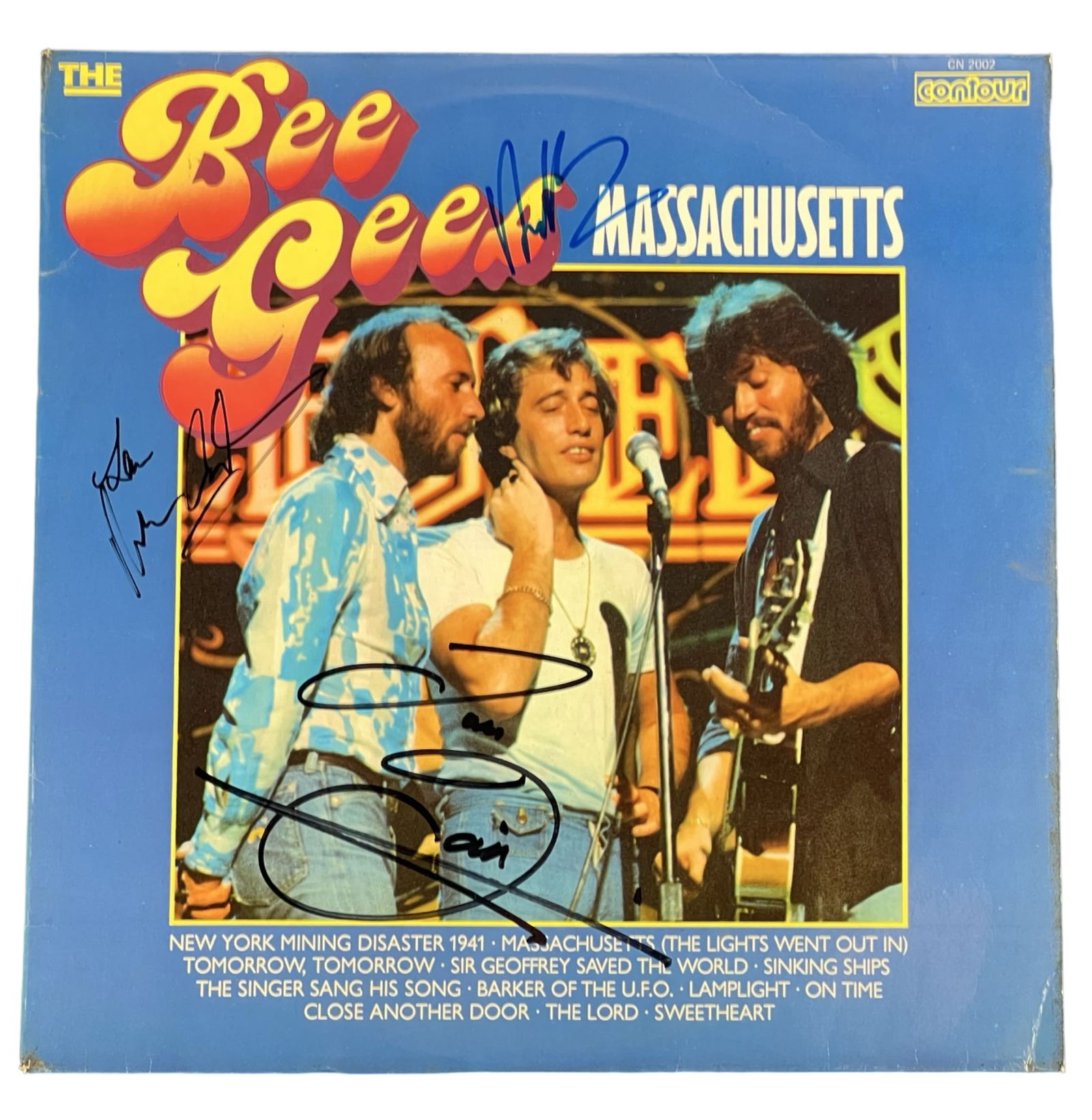 The Bee Gees Signed "Massachusetts" Album Cover (1 of 6)