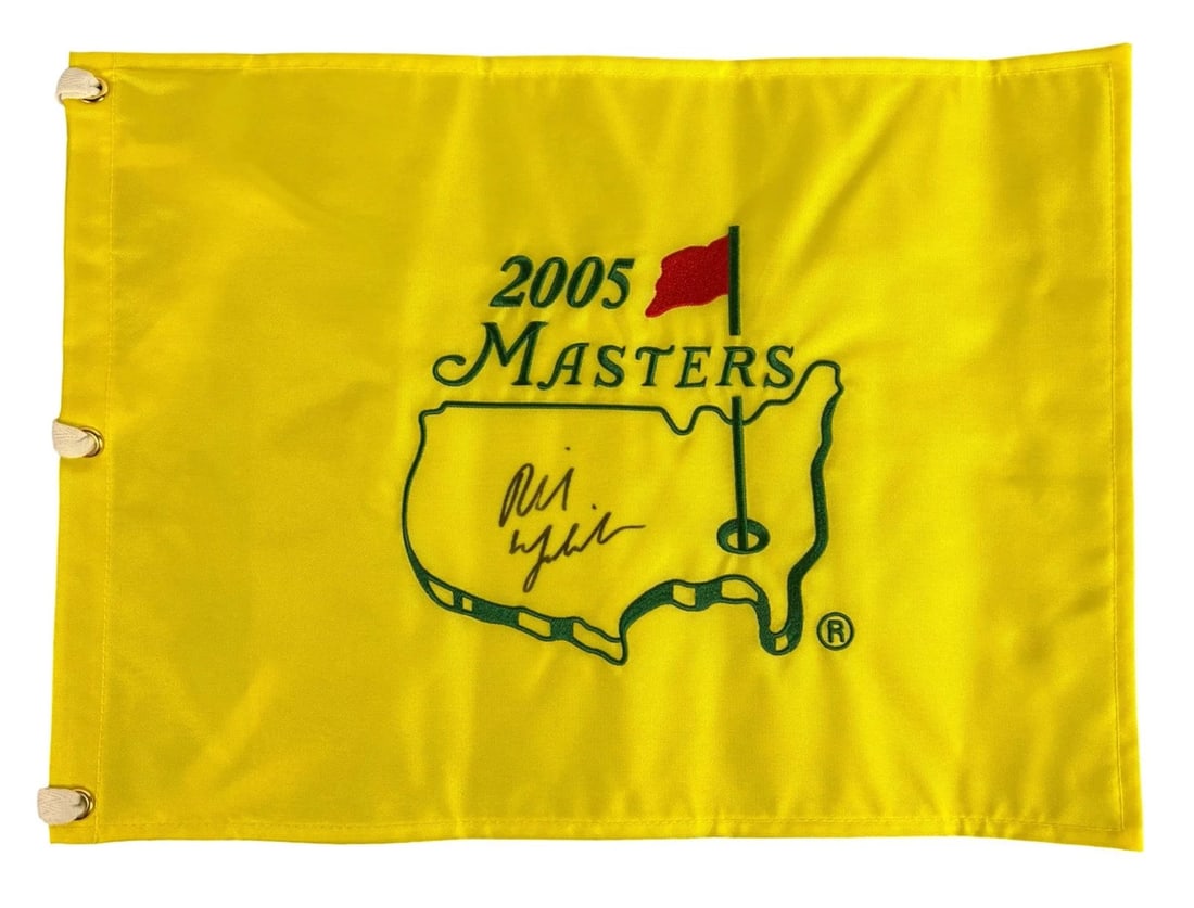 Phil Mickelson Signed 2005 Masters Golf Pin Flag (1 of 4)