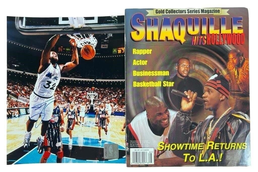 Shaquille O'Neal Autographed Basketball Photograph (1 of 3)