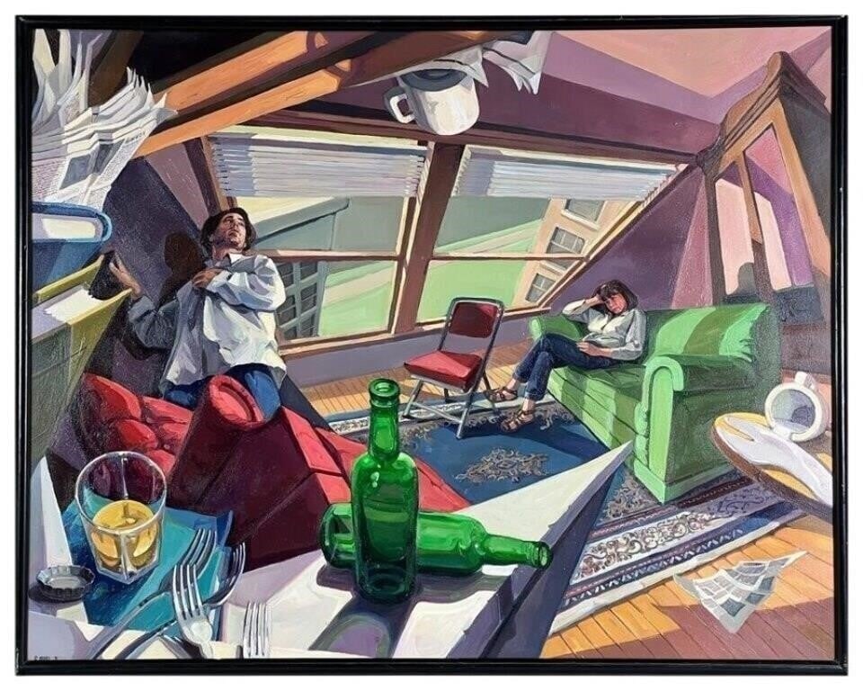 Eric Masi- Extra Large Surrealist Oil Painting (1 of 4)