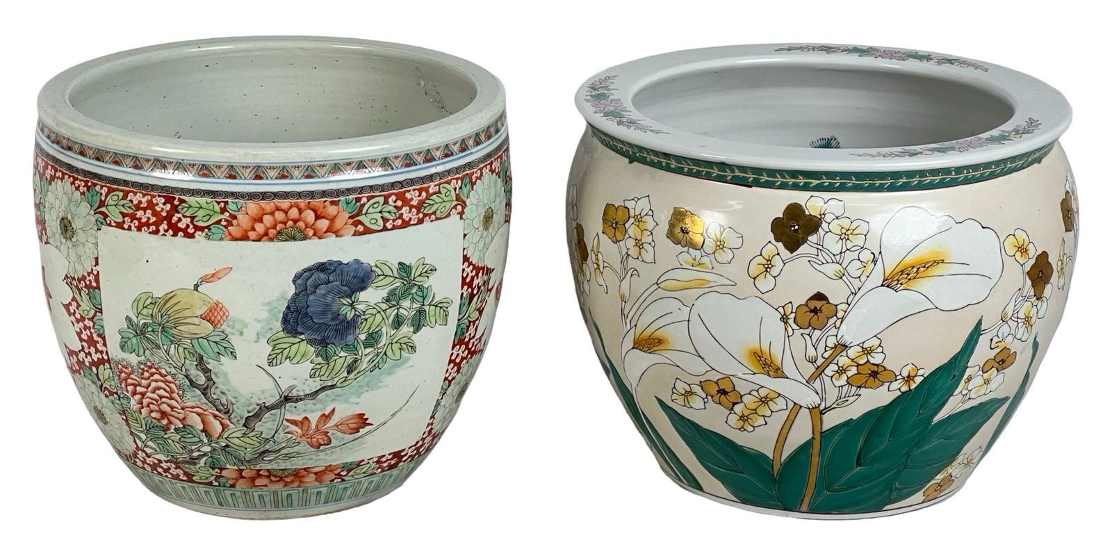 Chinese Qing Dinasty Famille Verte Fish Bowl (1 of 10)