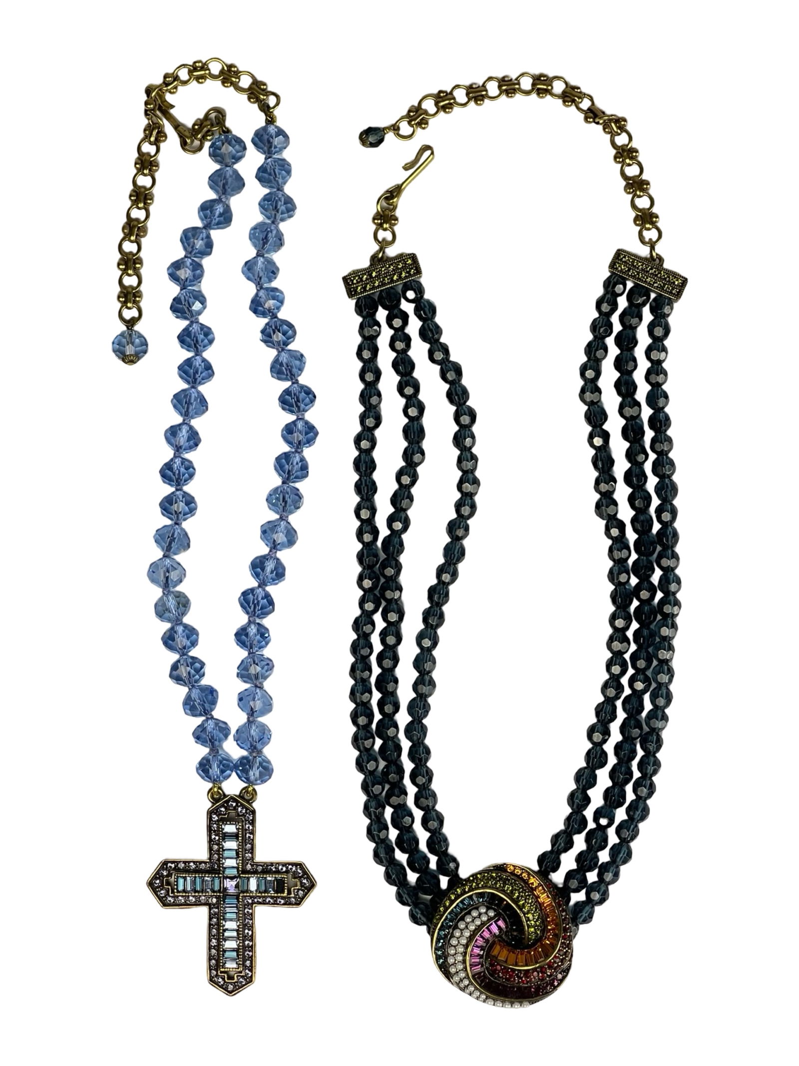 Heidi Daus Swarovski Crystal & Cross Necklaces (1 of 5)