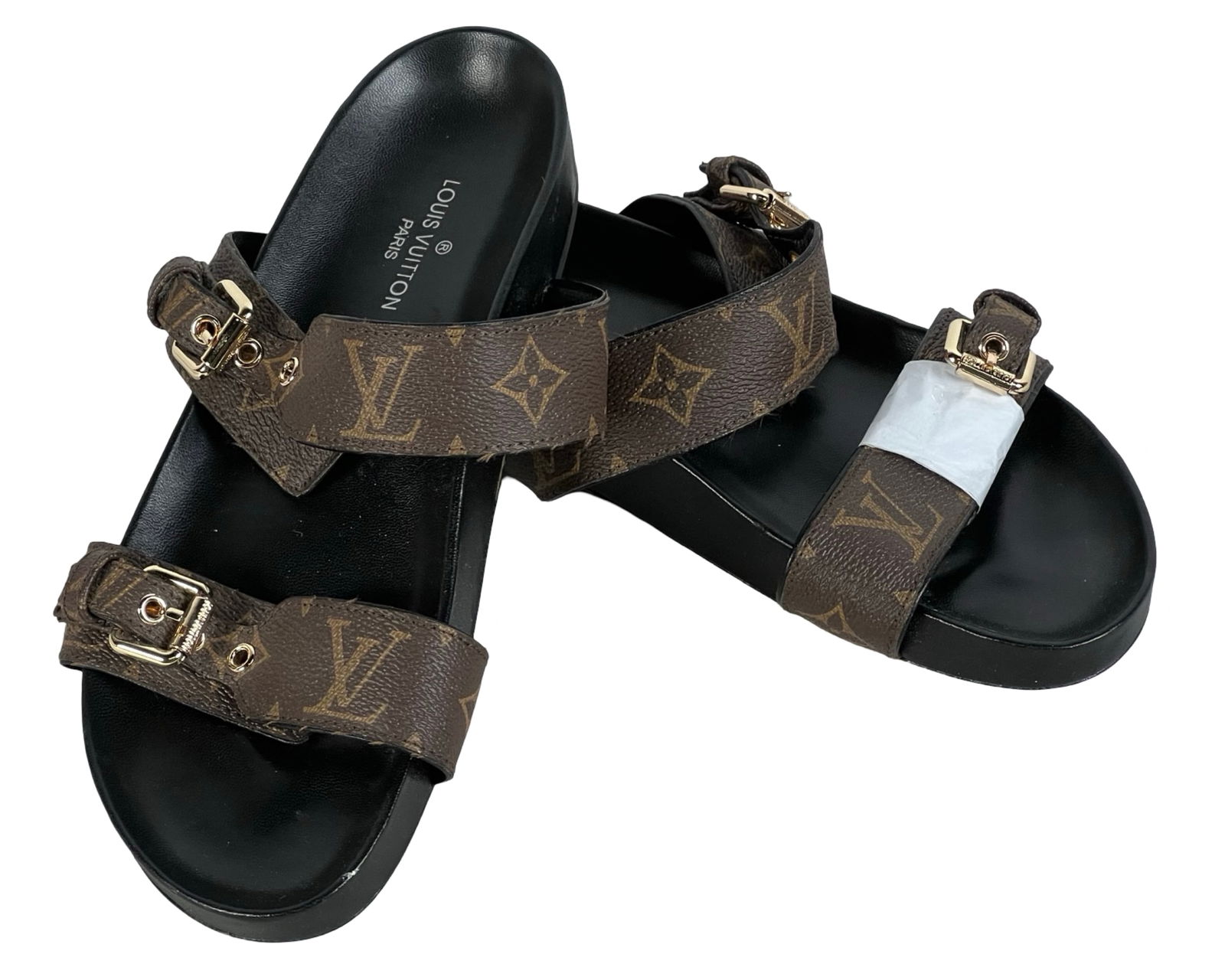 Lady's Fashion Bom Dia Monogram Sandals Sz 41: Lady's Fashion Bom Dia Monogram Sandals. Size 41. New. Please Note: Those Sandals have nothing to do with world known brand and are being offered simply as sandals