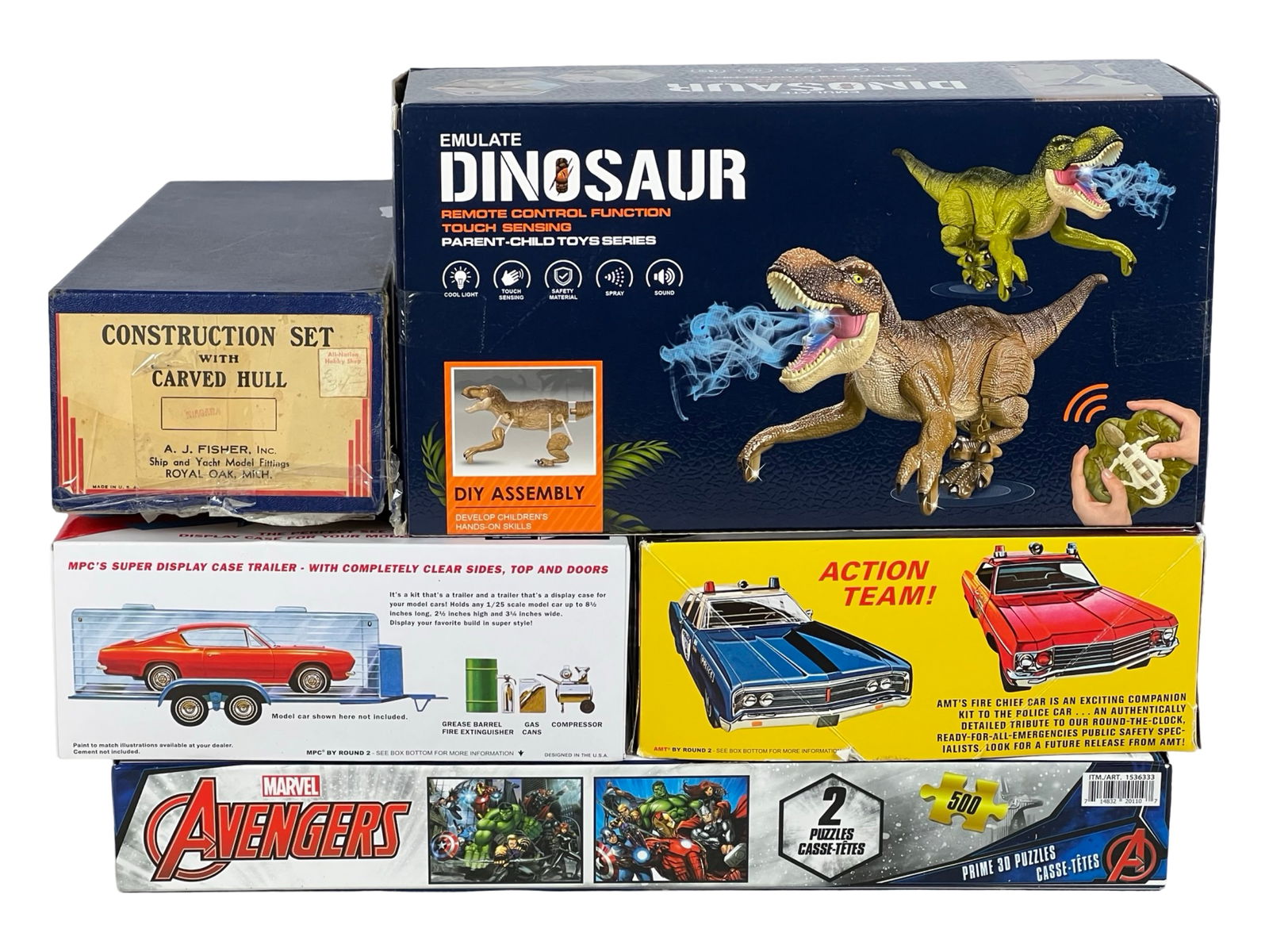 Vintage Model Kits, R/C Dinosaur & Avengers (1 of 5)