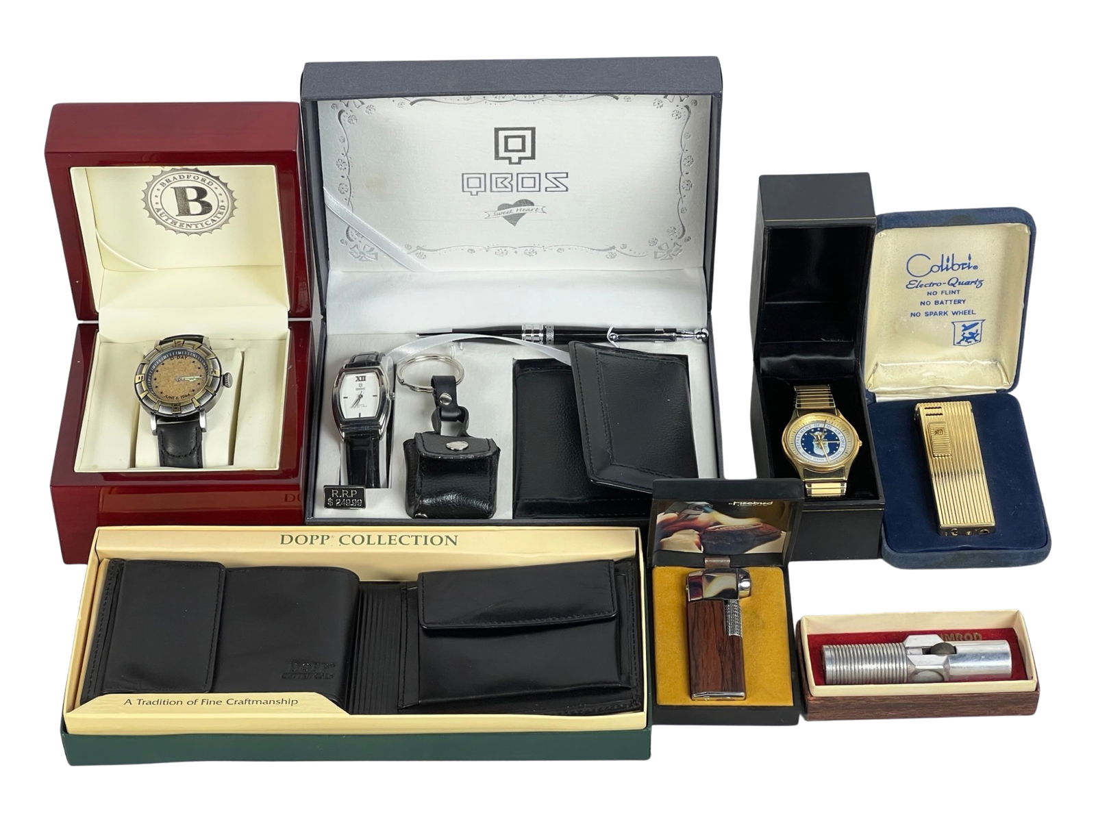 Gentlemen's Accessories Lot- Lighters, Watch, Wall (1 of 4)