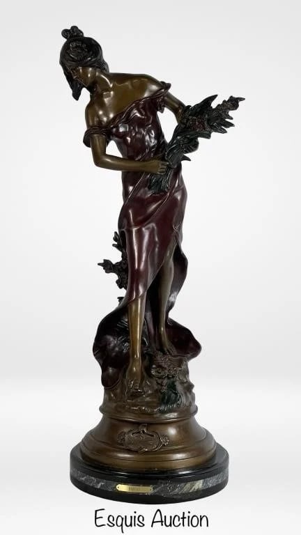Huge 3 Feet Tall Auguste Moreau  Bronze Sculpture (1 of 6)