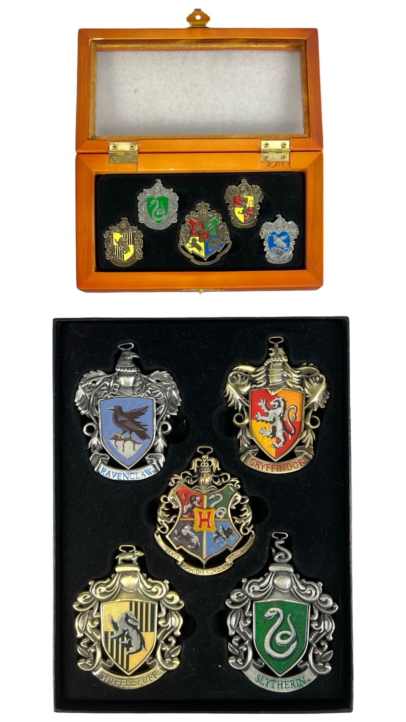 Harry Potter Hogwarts House Pins & Tree Ornaments (1 of 5)