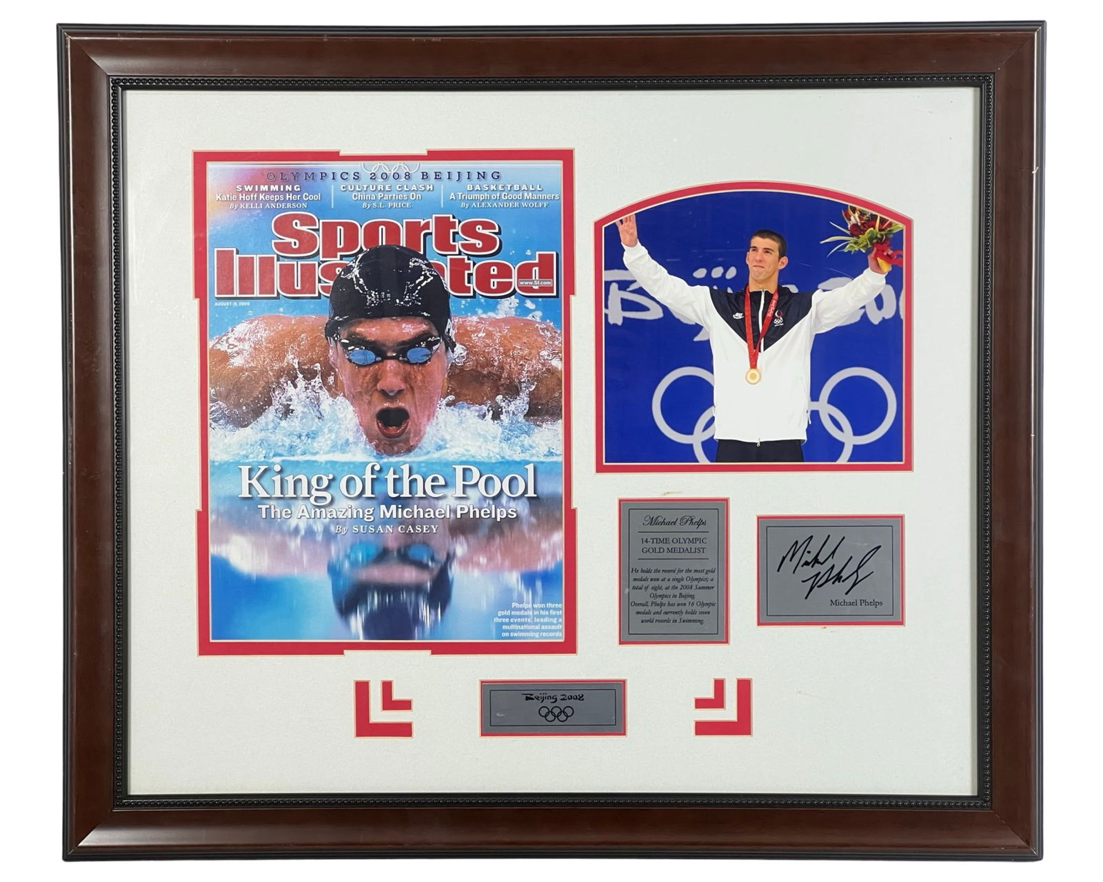 Autosigned 2008 Olympic Memorabilia Collage (1 of 6)