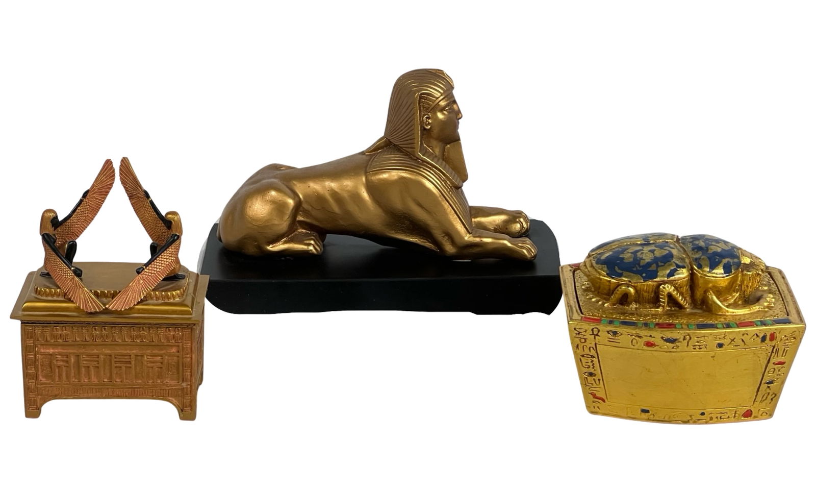 Three Egyptian-Themed Decorative Sculptures (1 of 4)