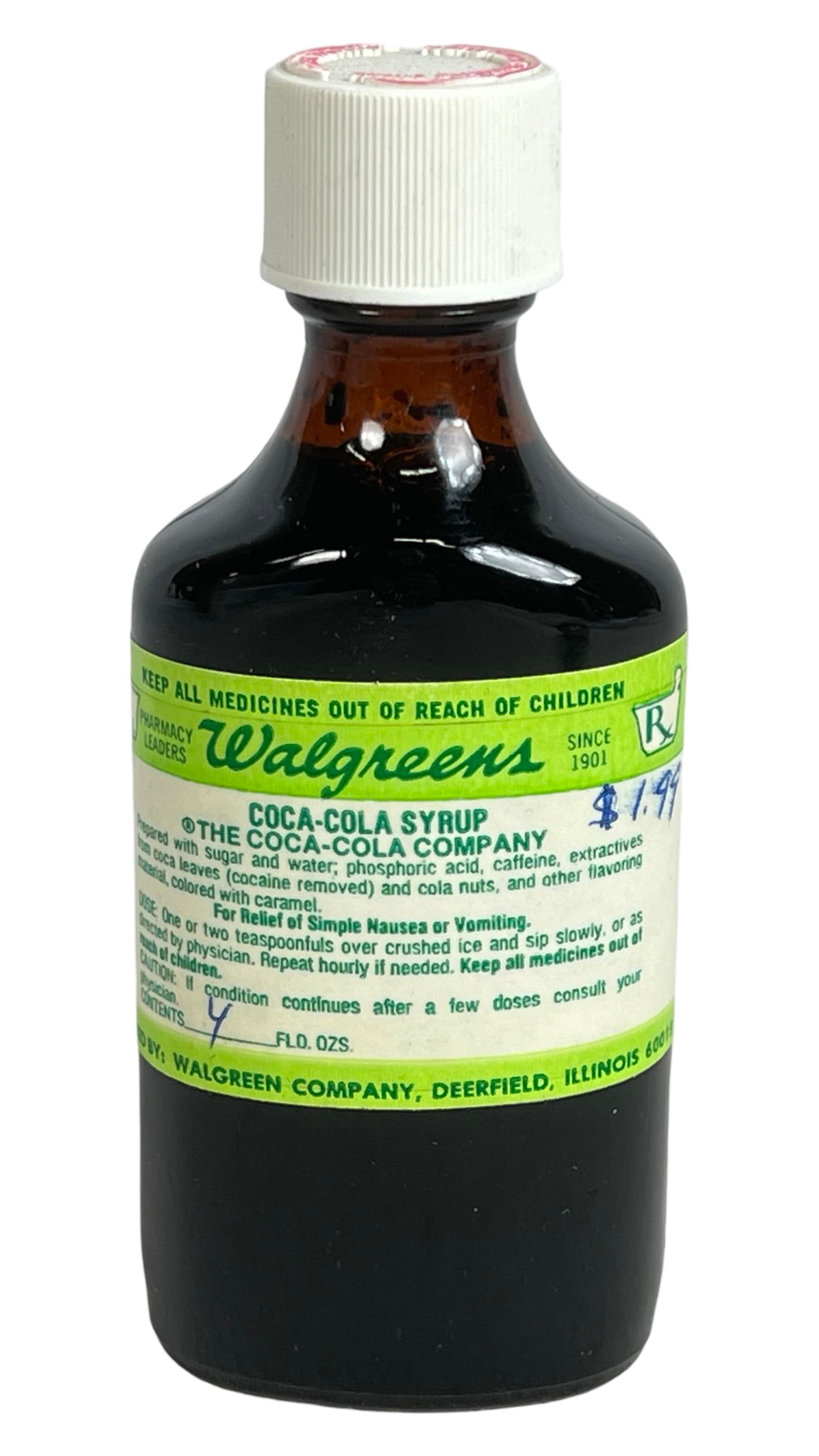 Vintage Sealed Walgreens Coca-Cola Syrup Bottle (1 of 4)
