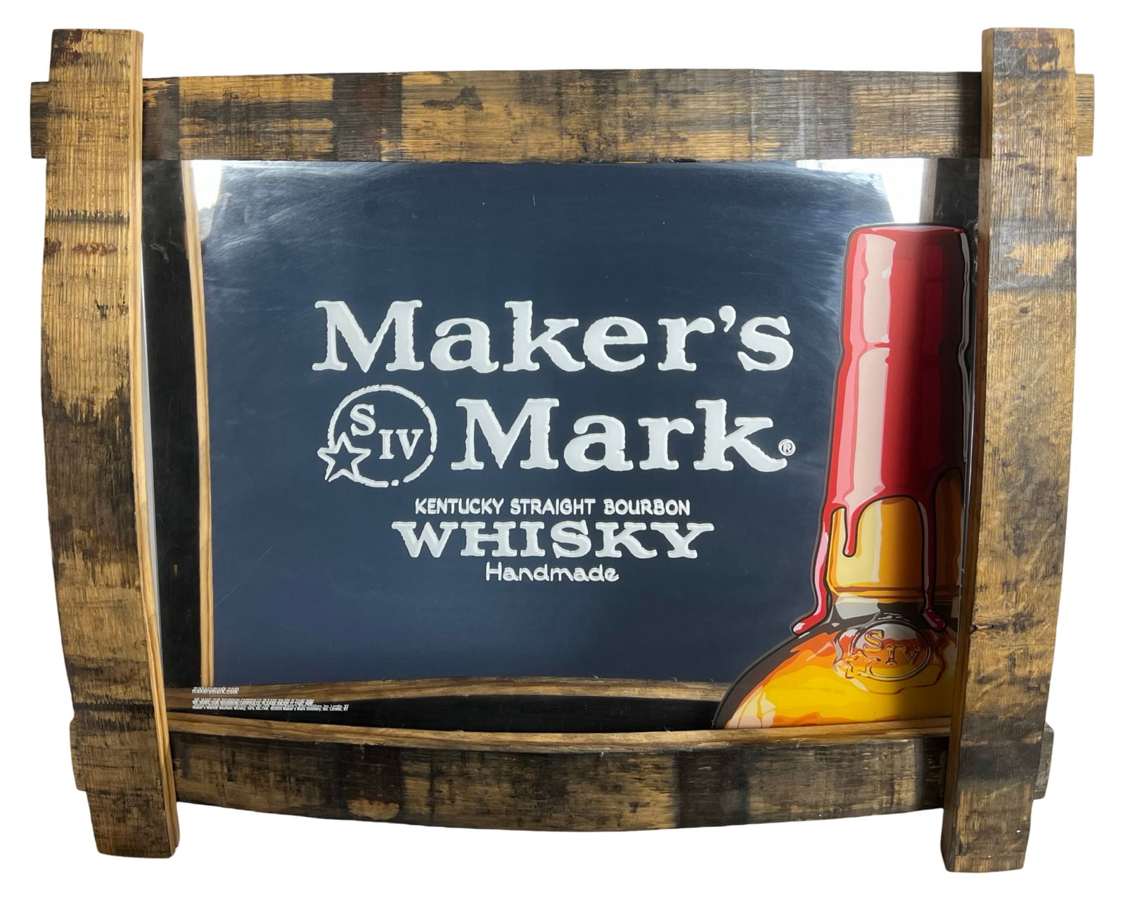 Maker's Mark Whisky Advertising Bar Mirror (1 of 4)