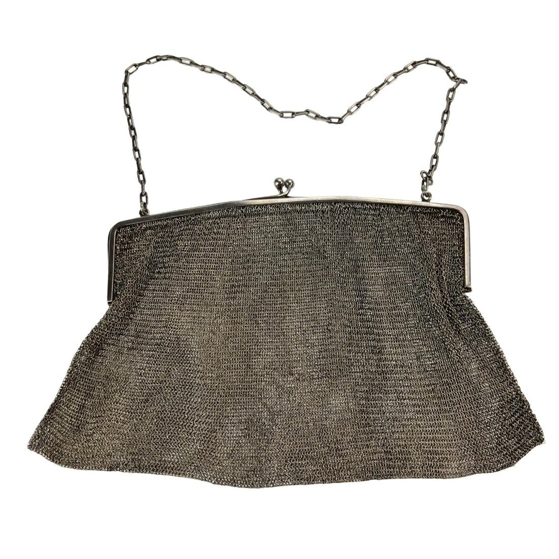 Antique Lady's Sterling Silver Mesh Evening Purse (1 of 3)
