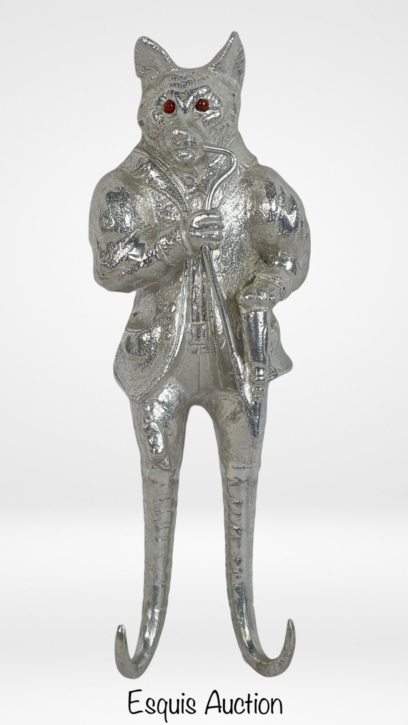 Vintage Arthur Court Fox Aluminium Wall Hook (1 of 4)