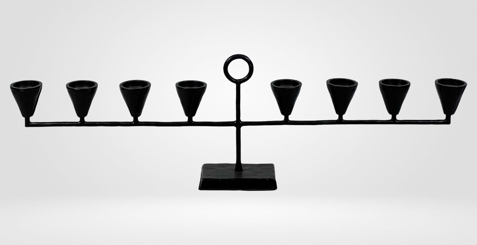 Vintage Rustic Style  Black Candelabra (1 of 4)