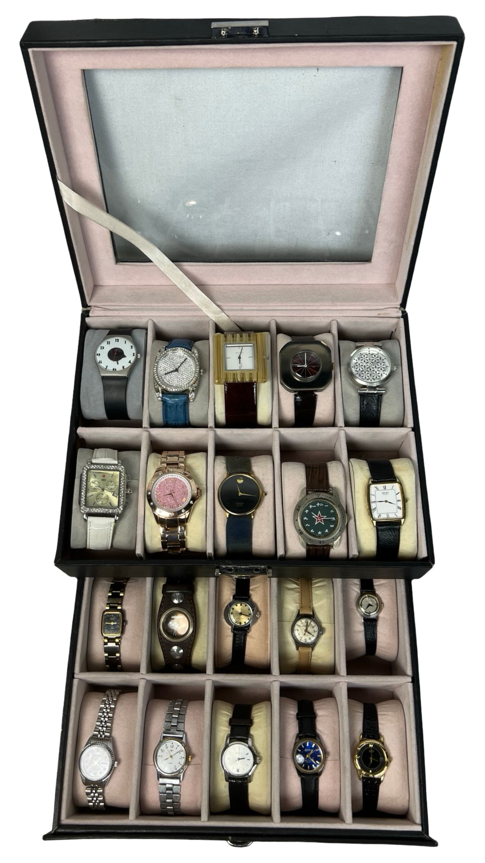 Collection of Lady's Wrist Watches in Watch Box (1 of 4)