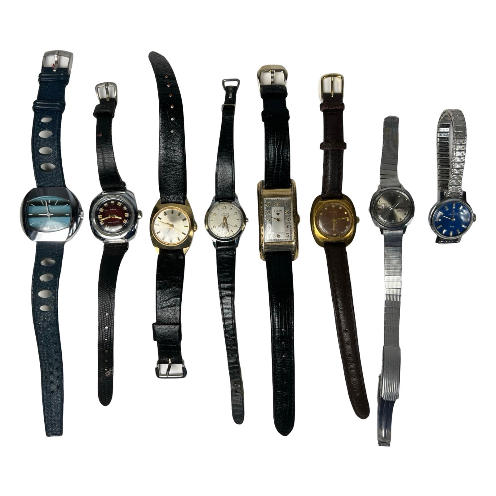 Lot of Vintage Mechanical Watches- Elgin, Helbros, (1 of 3)