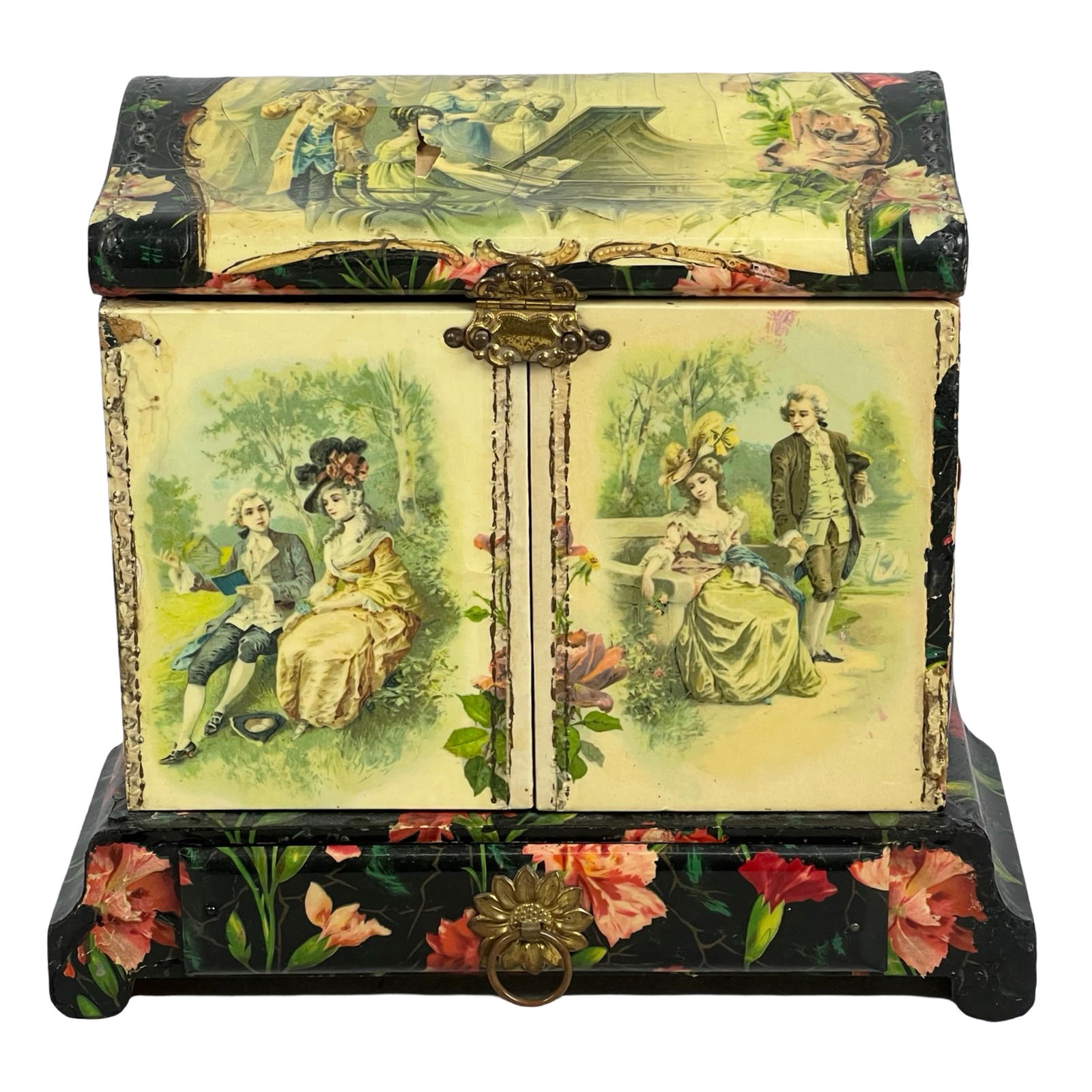 Antique Victorian Celluloid Jewelry Box (1 of 5)