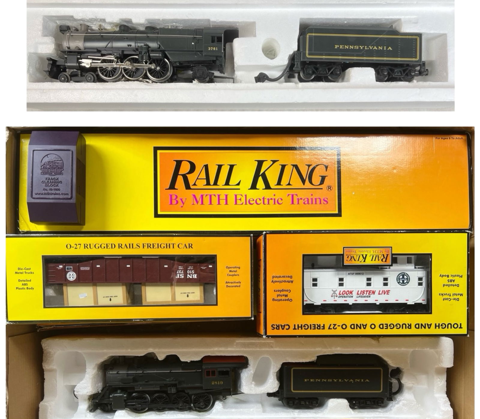 MTH Rail King RR Train Steam Engines & Cars 0-27 (1 of 6)