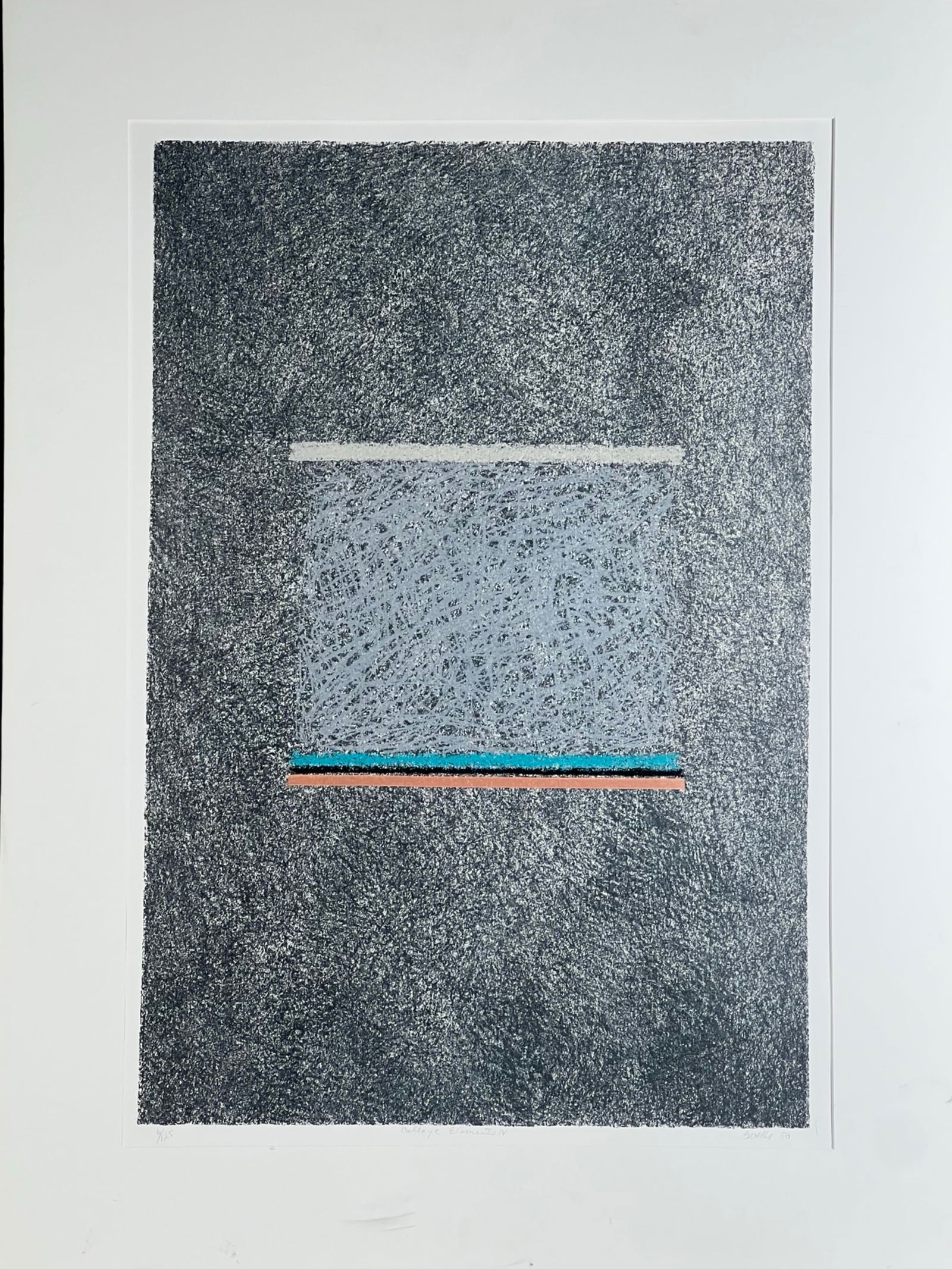 Elements IX-  Contemporary LE Signed Collage Art (1 of 5)