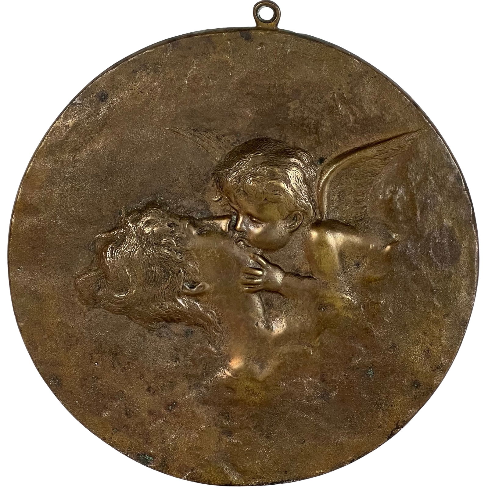 Antique Glauber Art Nouveau Bronze Wall Plaque (1 of 3)